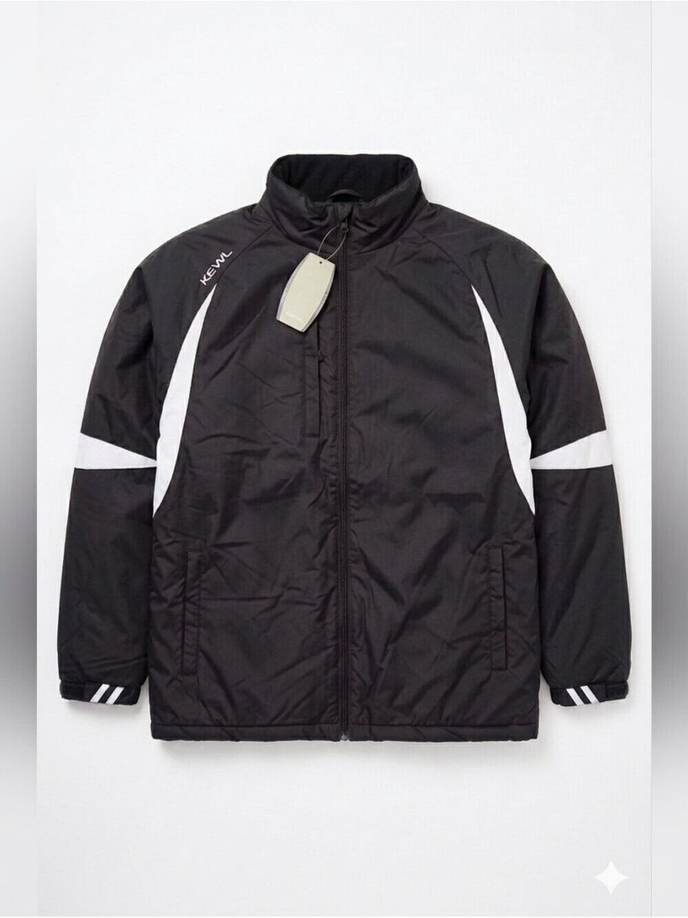 Kewl Black Eye and White Insulated Team Travel Winter Jacket, NWT, Small